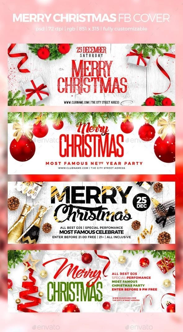 طراحی بنر تخفیف کریسمس